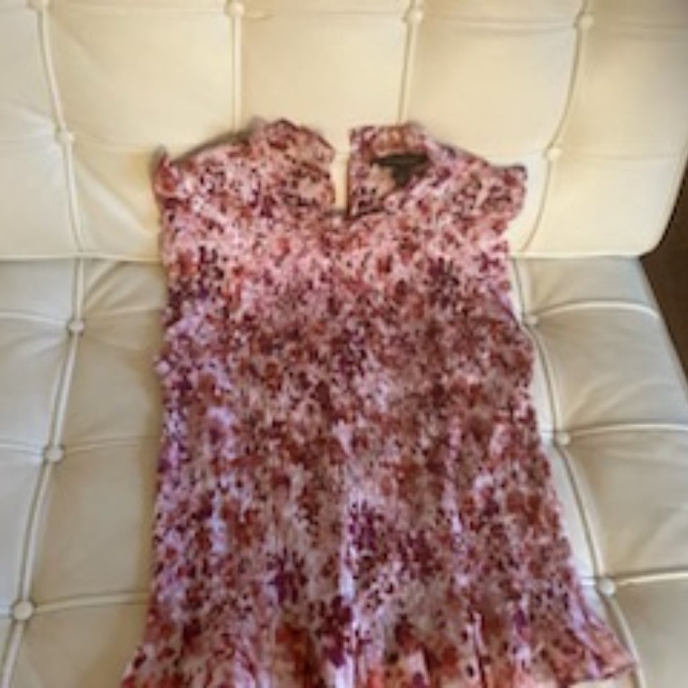 Banana Republic floral top (ruched)
